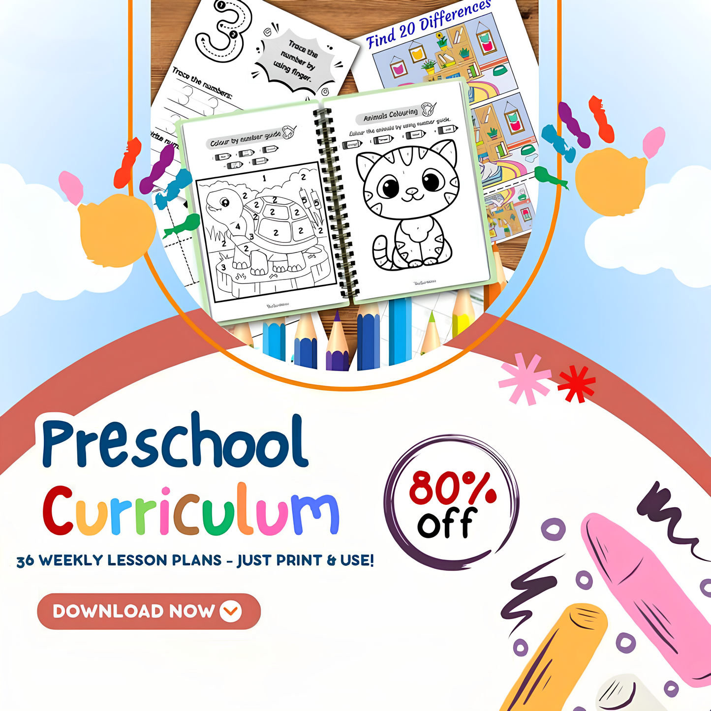 All-In-One Preschool Bundle 700+ Pages