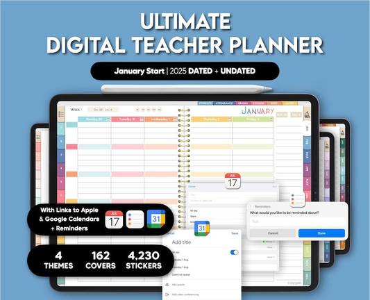 Teacher Planner 2025 + Weekly Drop